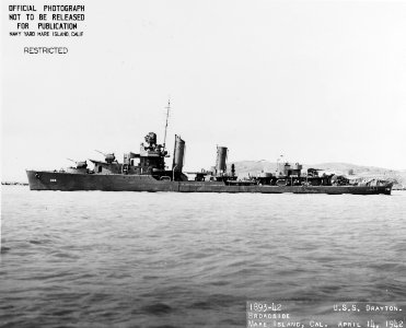 USS Drayton (DD-366) - 19-N-29189