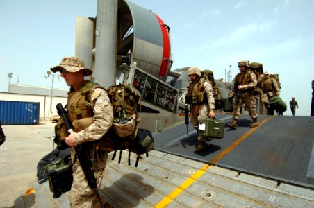 US Navy 070420-N-9818V-165 U.S. Marines attached to the 26th Marine Expeditionary Unit (MEU) based out of Camp Lejeune, N.C.