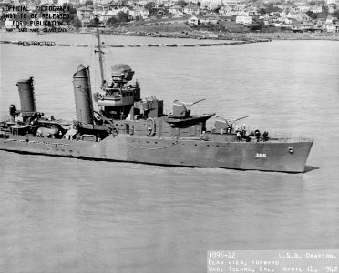 USS Drayton (DD-366) - 19-N-29186