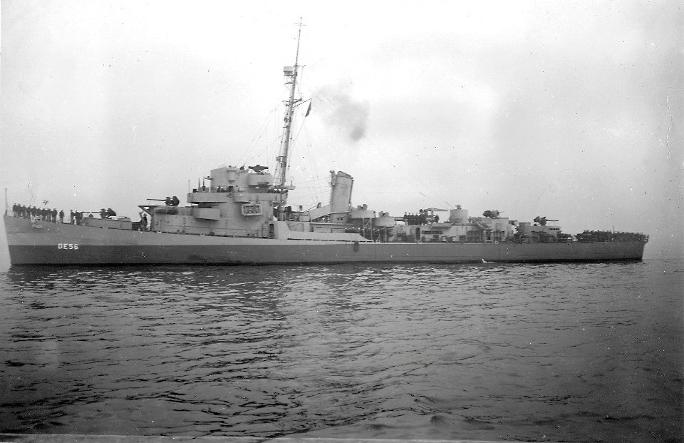 USS Donnell (DE-56) underway on 20 November 1943 (NH 81342)
