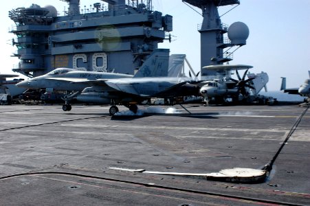 US Navy 070509-N-0890S-077 An F-A-18A-B Hornet, assigned to the