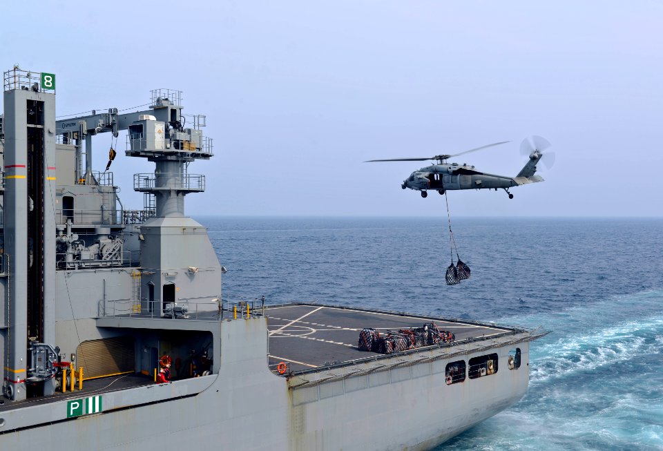 USS Denver replenishment at sea 140403-N-BJ178-015