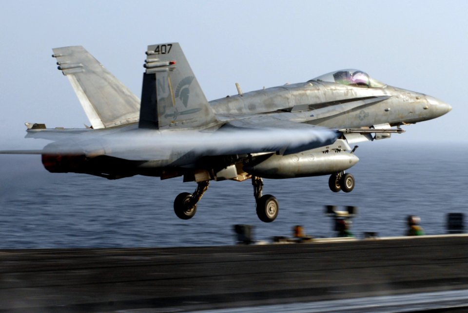 US Navy 070518-N-2659P-227 An F-A-18C Hornet, assigned to the