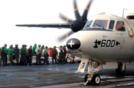 US Navy 070517-N-8923M-092 Sailors stand by while waiting for flight operations to get underway aboard Nimitz-class aircraft carrier USS Harry S. Truman (CVN 75)