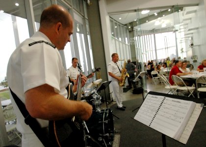 US Navy 070601-N-8497H-059 U.S. Navy Band Mid-South (Freedom) perform before the opening ceremony of the 2nd Annual Riverfest