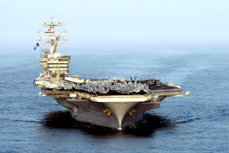 US Navy 070522-N-8157C-820 USS Nimitz (CVN 68) transits through the Gulf of Oman