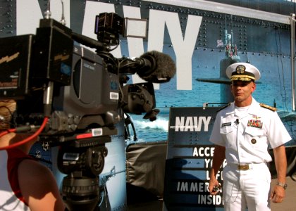 US Navy 070602-N-8497H-091 Rear Adm. Doug McClain, Director of Global Operations (J3) United States Strategic Command and Honorary Chairman of