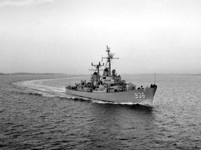 USS Decatur (DD-936) underway in November 1956