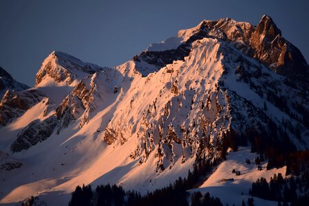 Landscape alpine abendstimmung