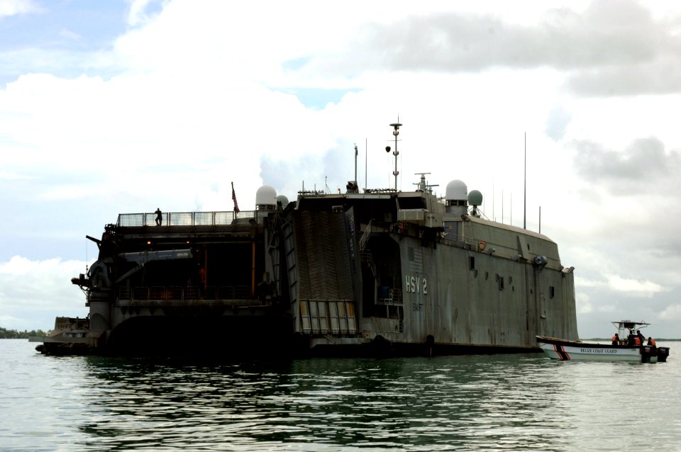 US Navy 070613-N-0989H-032 Coast Guardsmen from the International Training Division conduct small boat operations training with personnel from the Belize National Coast Guard, Belize Defense Force and the Belize Police Force