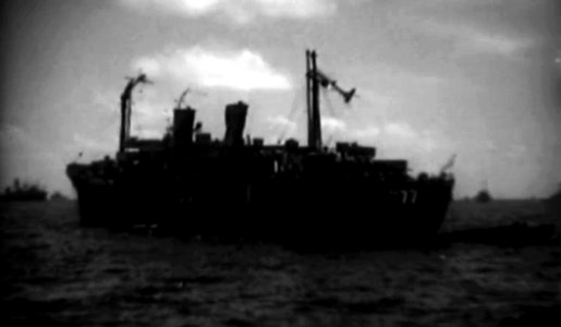 USS Crittenden (APA-77) at Bikini Atoll 8 July 1946 (81147)