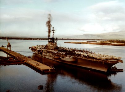 USS Coral Sea CVA-43 Pearl Harbor c1962