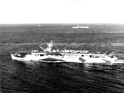USS Cowpens (CVL-25) at sea on 31 August 1944