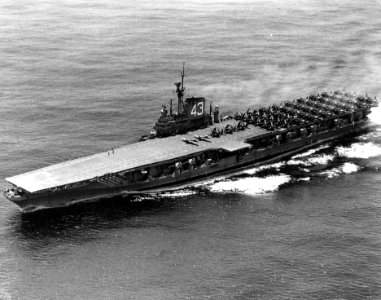 USS Coral Sea (CVB-43) underway c1948