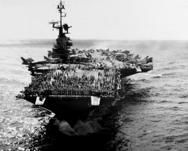 USS Coral Sea (CVA-43) returning from deployment to Vietnam in 1965