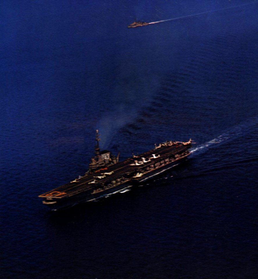 USS Coral Sea (CVA-43) underway c1956
