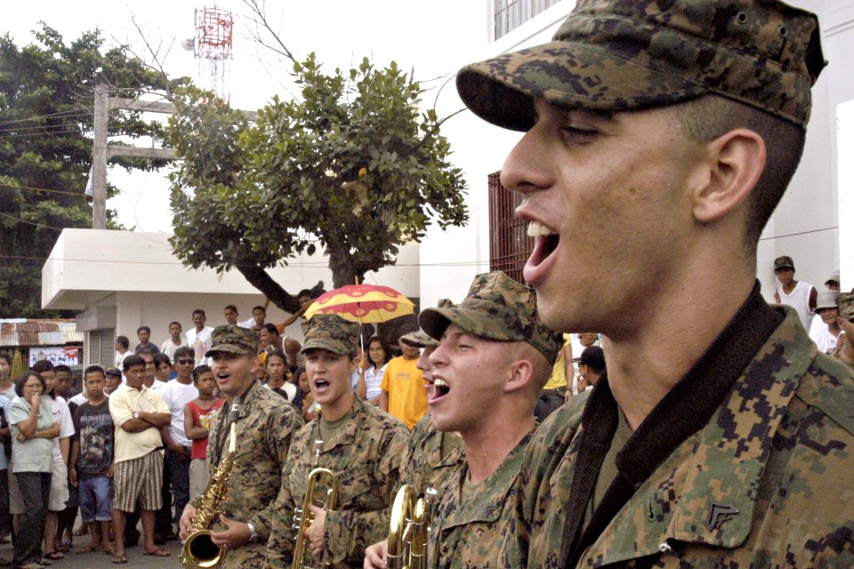 US Navy 070621-N-1752H-016 Members from the U.S. Marine Forces Pacific Band perform at the Tabaco City Fair for local residents