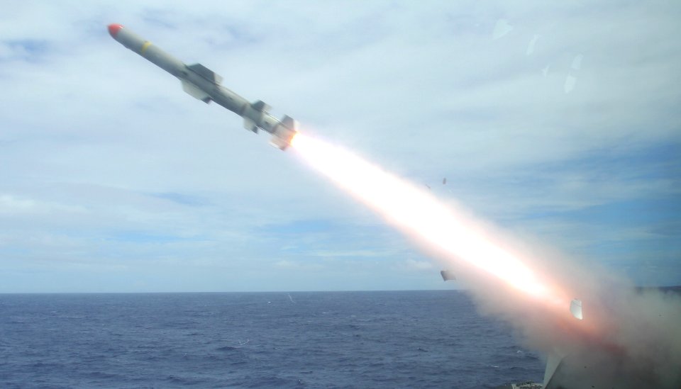 USS Coronado (LCS 4) launches harpoon missile during RIMPAC USS Coronado (LCS 4) launches harpoon missile during RIMPAC (28364928711)