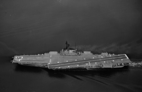 USS Coral Sea (CVA-43) underway in February 1960