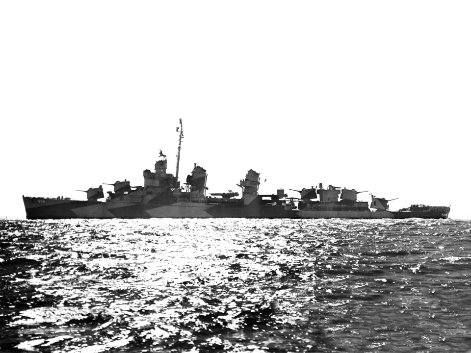 USS Cony (DD-508) underway in San Francisco Bay on 25 February 1944 (NH 104876)
