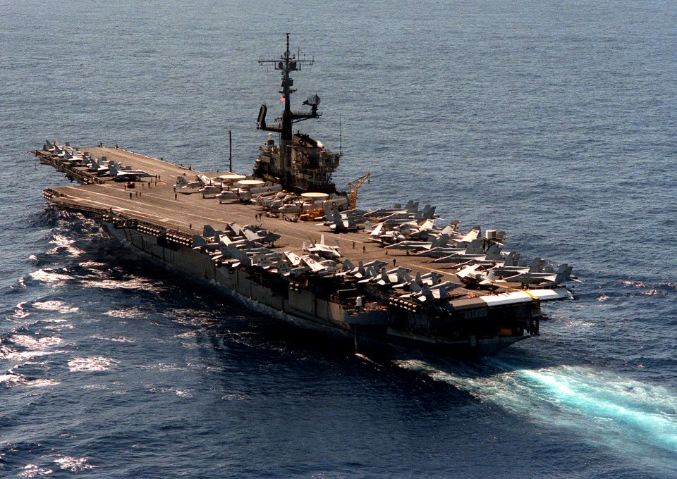 USS Coral Sea (CV-43) underway in the Atlantic Ocean, in 1986 (6482931)
