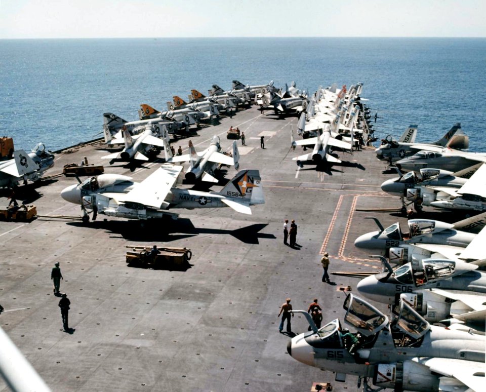 USS Constellation (CVA-64) flight deck 1974