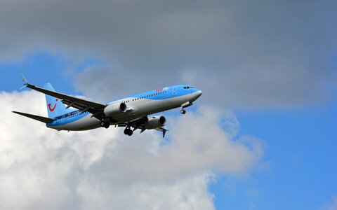 Passenger transport aviation sky