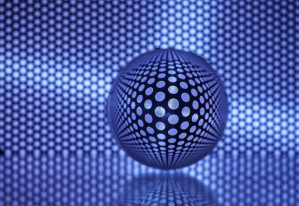 Glass ball transparent photo effect