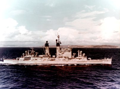 USS Columbus (CG-12) underway off San Diego on 19 February 1965 (NH 82722-KN) photo