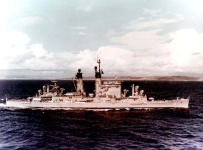 USS Columbus (CG-12) underway off San Diego on 19 February 1965 (NH 82722-KN)