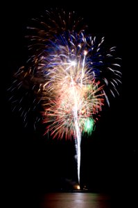 US Navy 070704-N-3390M-016 A fireworks display marks the end of Family Freedom Fest in celebration of Independence Day on board Naval Station Everett photo