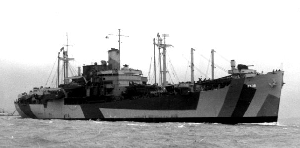 USS Chilton (APA-38) off Boston, Massachusetts (USA) on 18 November 1944 (BS 86810)