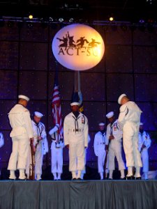 US Navy 070708-N-2888Q-002 The U.S. Navy Ceremonial Guard performs at the 2007 Academic, Cultural, Technological Scientific Olympics (ACT-SO)