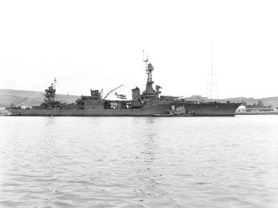 USS Chester (CA-27) off Mare Island on 15 September 1943