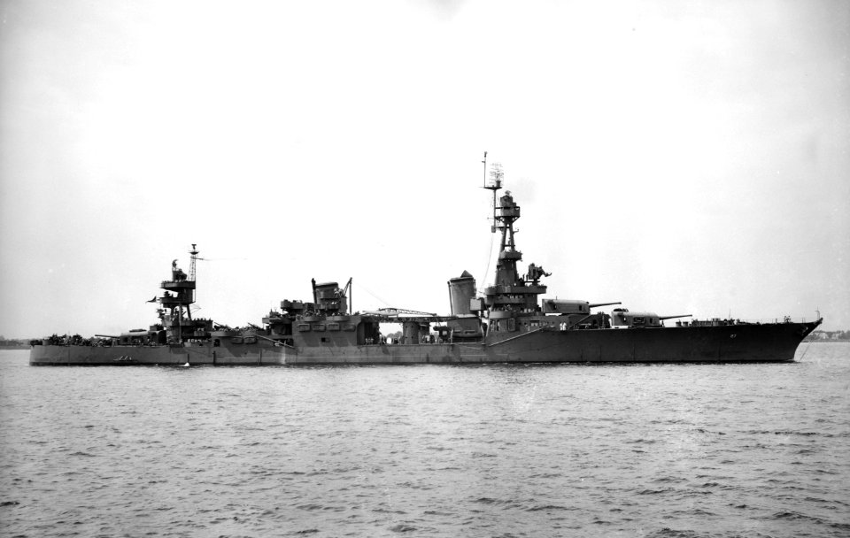 USS Chester (CA-27) in July 1943