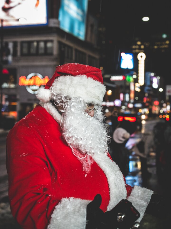 Santa claus holiday christmas