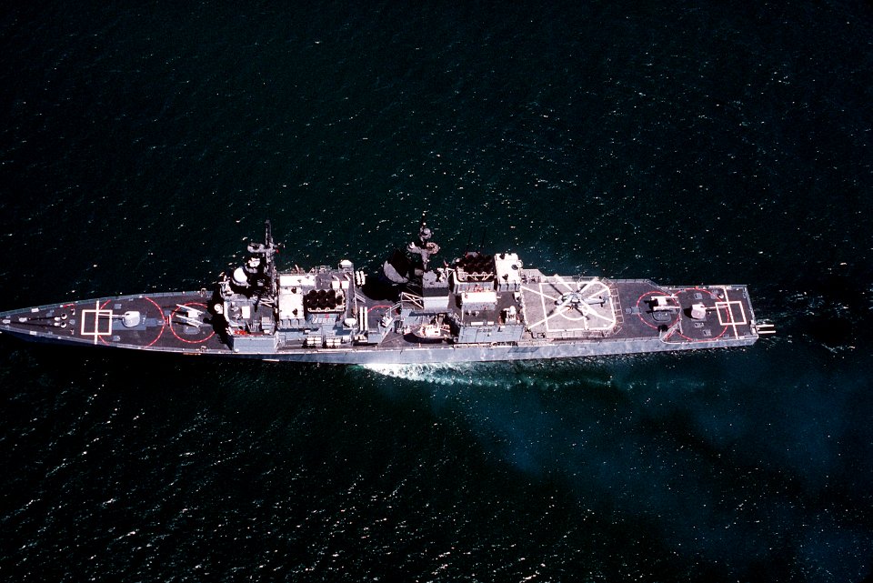 USS Chandler (DDG-996) from above