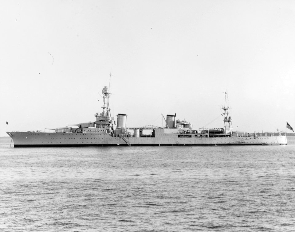 USS Chester (CA-27) Hampton Roads 1930