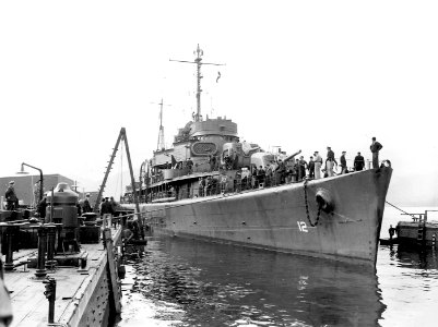 USS Casco (AVP-12) at Dutch Harbor c1943