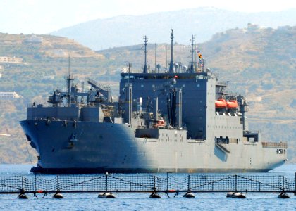 US Navy 070724-N-0780F-001 Military Sealift Command dry cargo-ammunition ship USNS Lewis and Clark (T-AKE 1) arrives for a port visit photo