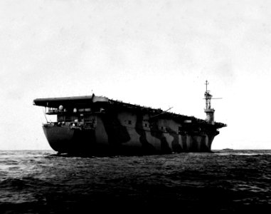 USS Charger (AVG-30) underway in 1942 (80-G-13143)