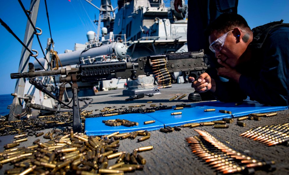 USS Carney Underway in Mediterranean Sea (28883912827)
