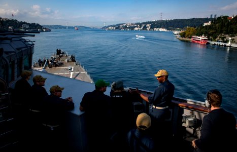 USS Carney Exits The Black Sea (43400442965)