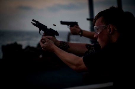 USS Carney Sailors Conduct 9mm Live-Fire Exercise (30008872138)