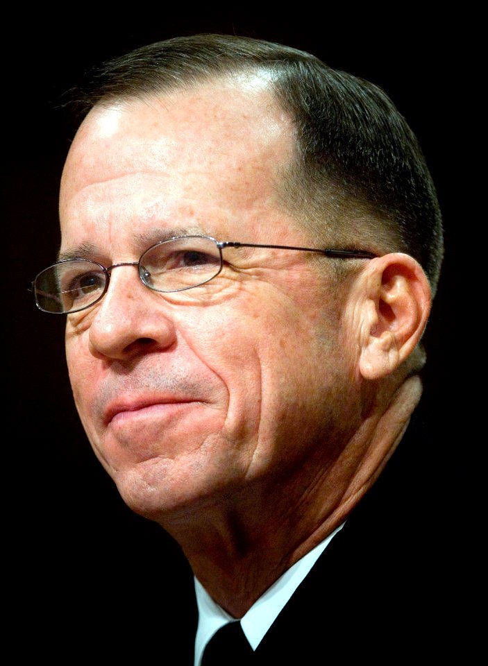 US Navy 070731-N-0696M-197 Chief of Naval Operations (CNO) Adm. Mike Mullen testifies before the Senate Armed Services Committee during his confirmation hearing for appointment to Chairman of the Joint Chiefs of Staff at Hart S