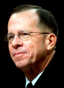 US Navy 070731-N-0696M-197 Chief of Naval Operations (CNO) Adm. Mike Mullen testifies before the Senate Armed Services Committee during his confirmation hearing for appointment to Chairman of the Joint Chiefs of Staff at Hart S