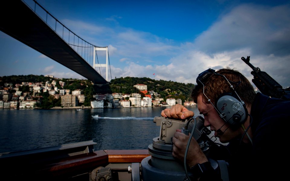 USS Carney Exits The Black Sea (42498773740)