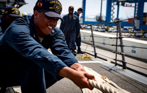 USS Carney Arrives in Haifa, Israel (30008864998)