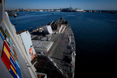 USS Carney Arrives in Constanta, Romania (44047769491)