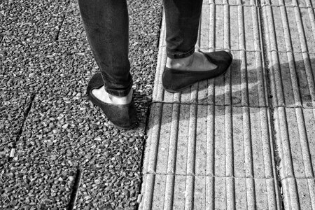 Leg foot shoe photo
